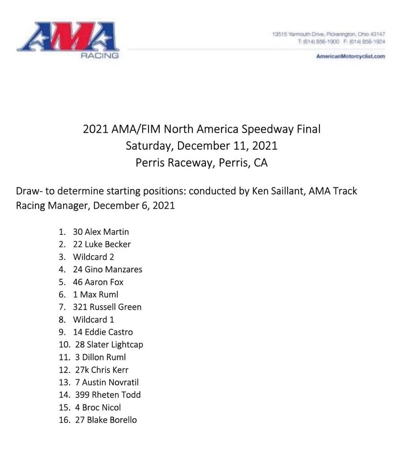 2021 American Final Program