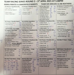 Program - Perris Raceway March 13, 2021