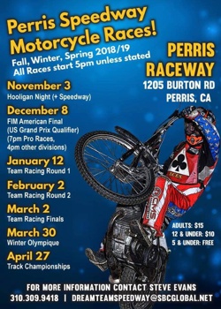 2018 Perris Speedway Summer Flyer