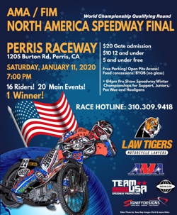 2020 AMA/FIM North American Speedway Final Flyer