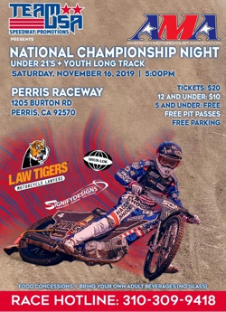 2018 AMA/FIM North American Speedway Final Flyer